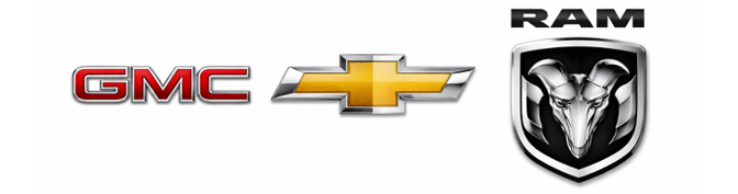 Logos GMC, Chevrolet et RAM